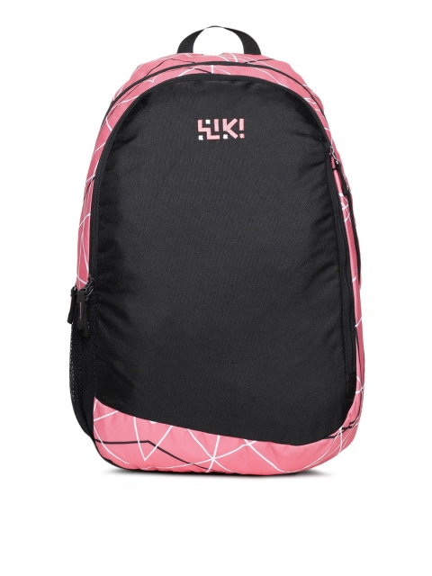 

Wildcraft Unisex Pink & Black Colourblocked Lava Backpack
