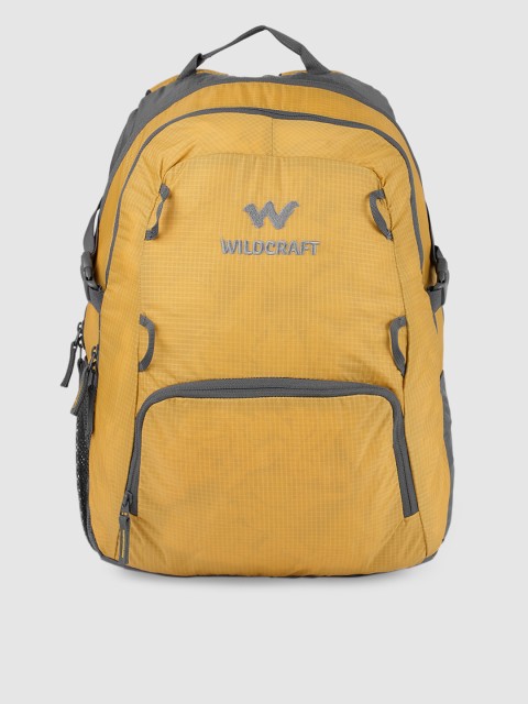 

Wildcraft Unisex Yellow Brand Logo Backpack