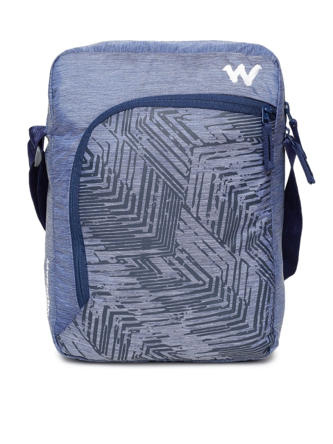 

Wildcraft Unisex Blue Printed Messenger Bag