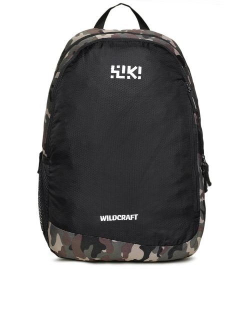 

Wildcraft Unisex Black Lava Solid Backpack