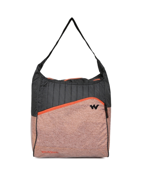 

Wildcraft Unisex Orange & Grey Colourblocked Messenger Bag