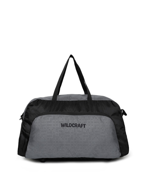 

Wildcraft Unisex Black & Grey Whizz Color-blocked Small Duffel Bag