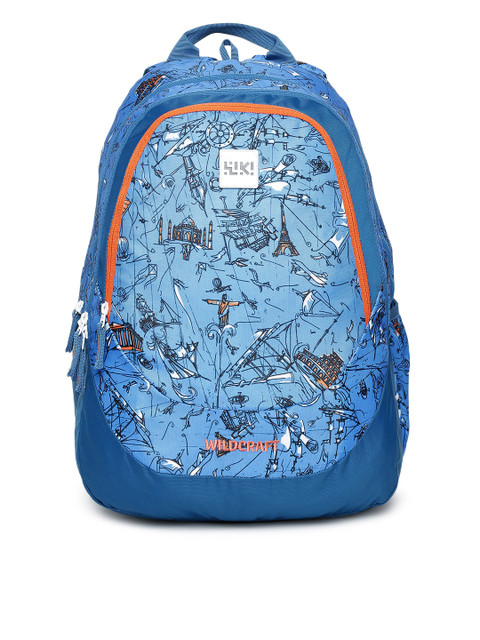 

Wildcraft Unisex Blue Graphic Backpack