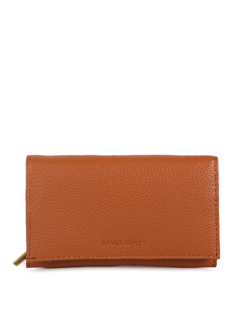 

David Jones Women Brown Solid Two Fold Wallet