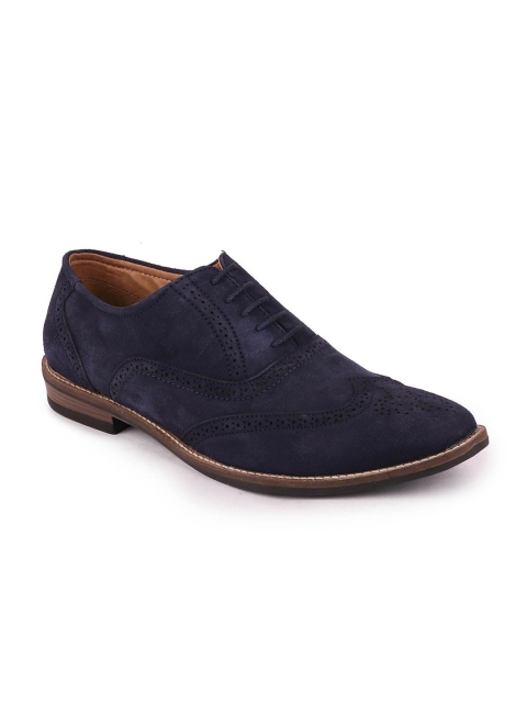 

FAUSTO Men Navy Blue Brogues