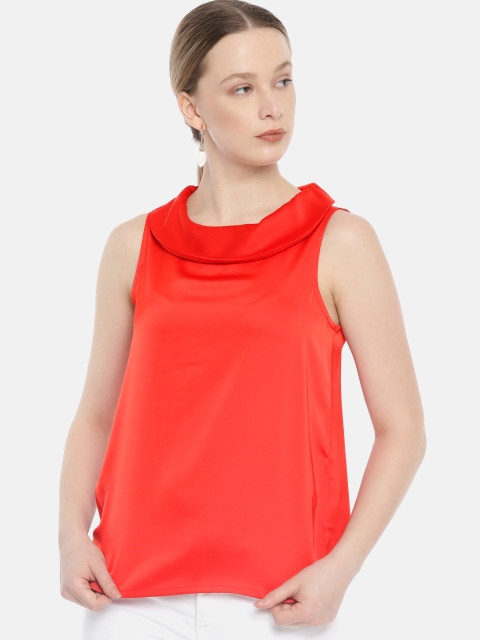 

Vero Moda Women Red Solid Top