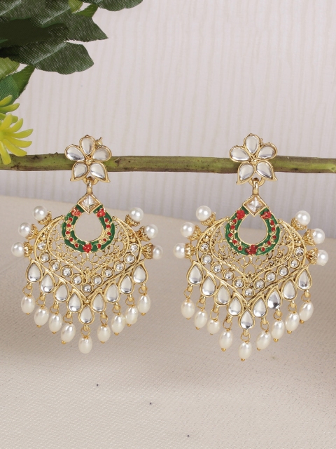 

Shining Diva Gold-Plated Antique Classic Chandbalis