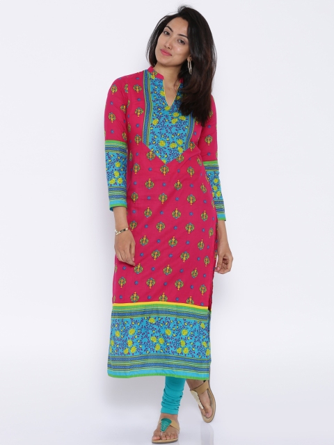 

Vishudh Pink Printed Kurta