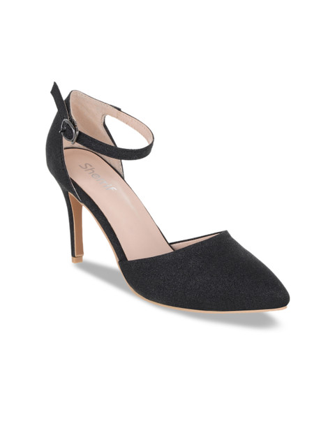 

Sherrif Shoes Women Black Solid Sandals
