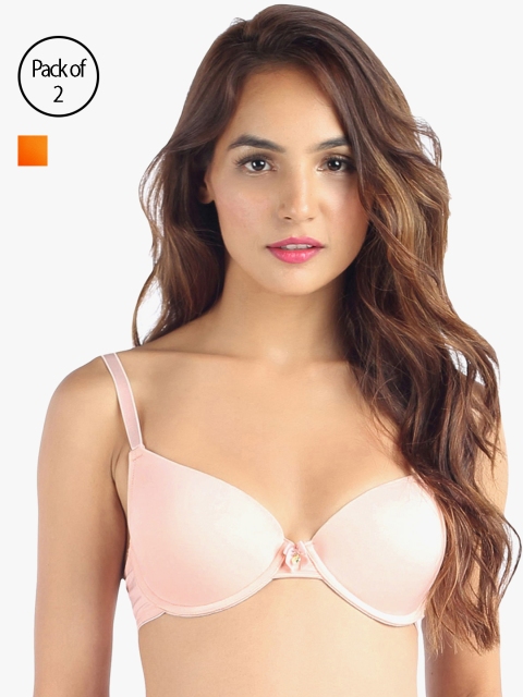 

Candyskin Women Pack of Two Bras, Orange