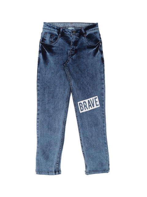 

Pantaloons Junior Boys Blue Regular Fit Mid-Rise Mildly Distressed Jeans