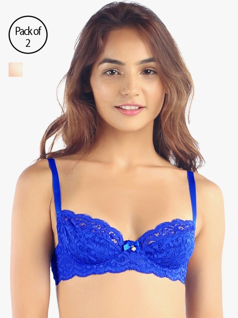 

Candyskin Women Pack of Two Bras 7179673-1-7177280-1, Blue