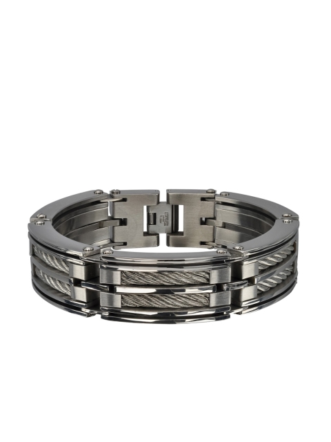

Inox Jewelry Silver-Toned Stainless Steel Link Bracelet