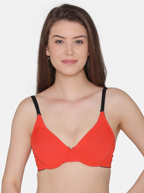 

Clovia Padded Underwired Multiway Push-Up Bra, Orange