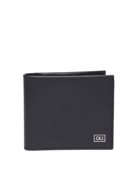 

Calvin Klein Men Black Solid Leather Two Fold Wallet