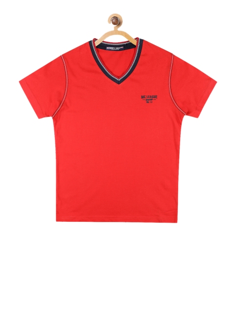 

Monte Carlo Boys Red Solid V-Neck T-shirt