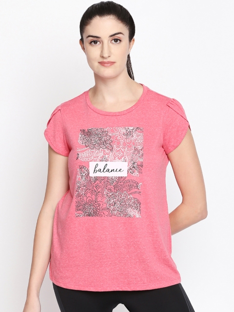 

Ajile by Pantaloons Women Pink Printed Pure Cotton Top