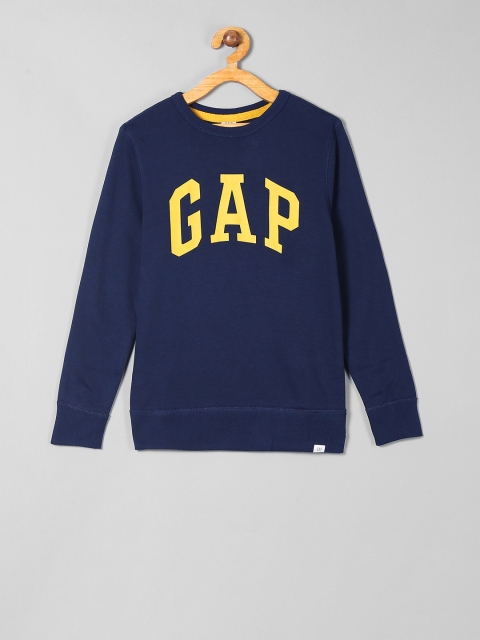 

GAP Boys Navy Blue Solid Sweatshirt