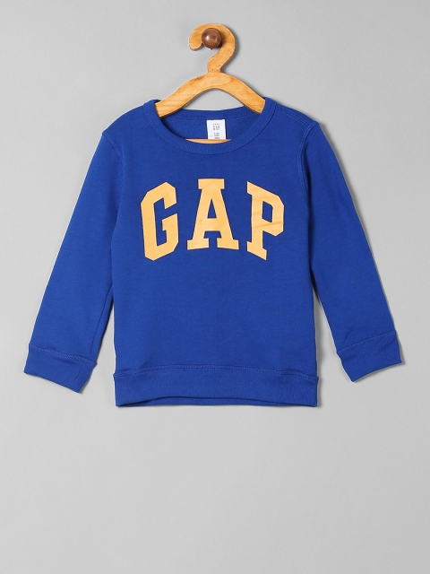 

GAP Boys Blue Toddler Boy Crew Neck Logo Sweatshirt