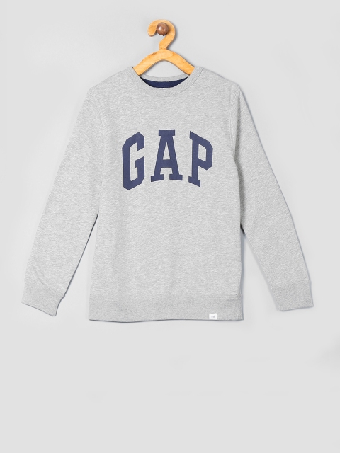 

GAP Boys Grey Solid Sweatshirt