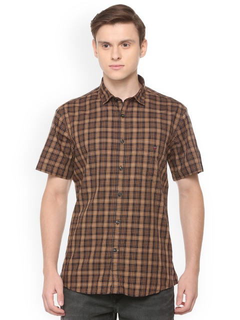 

Louis Philippe Sport Men Brown Slim Fit Checked Casual Shirt