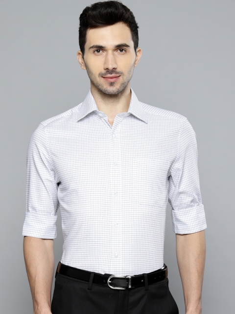 

Louis Philippe Men White Regular Fit Self Design Formal Shirt