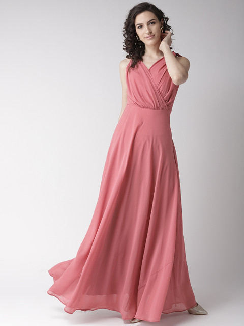 

20Dresses Women Pink Solid Maxi Dress