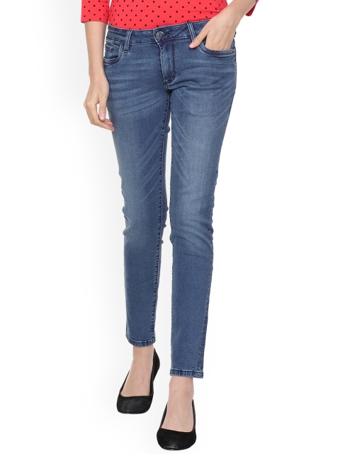 

Allen Solly Woman Women Blue Slim Fit Mid-Rise Clean Look Stretchable Jeans