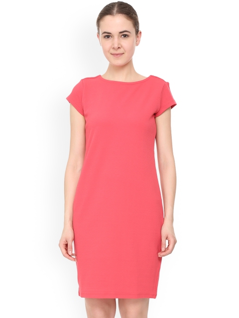 

Allen Solly Woman Pink Solid Sheath Dress