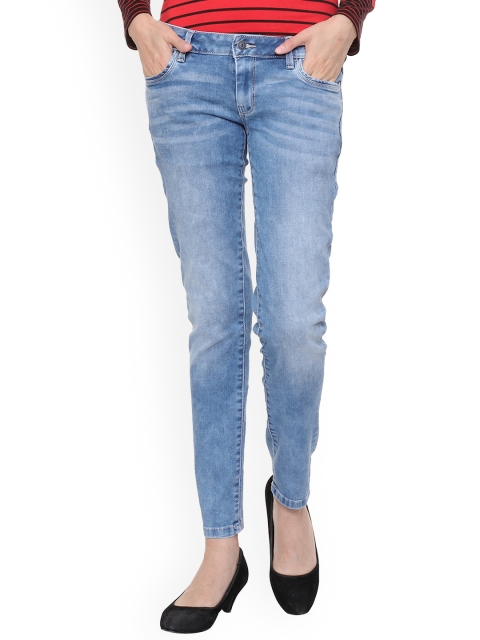 

Allen Solly Woman Blue Slim Fit Mid-Rise Clean Look Stretchable Jeans