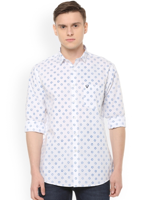 

Allen Solly Men White Regular Fit Printed Casual Shirt