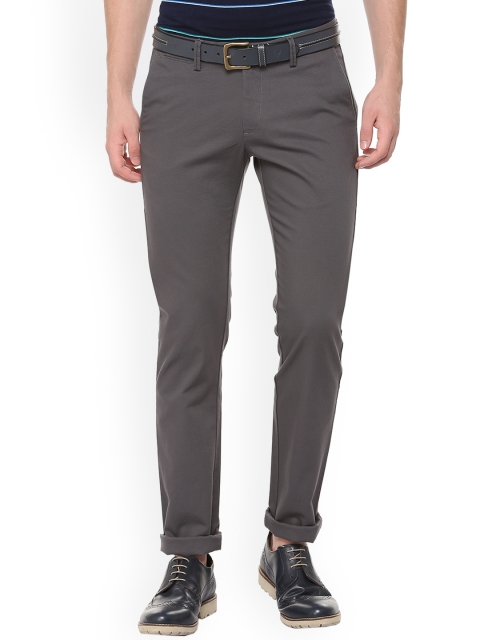 

Allen Solly Men Grey Original Slim Fit Solid Regular Trousers