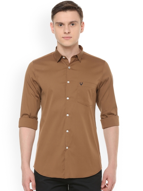 

Allen Solly Men Brown Slim Fit Solid Casual Shirt