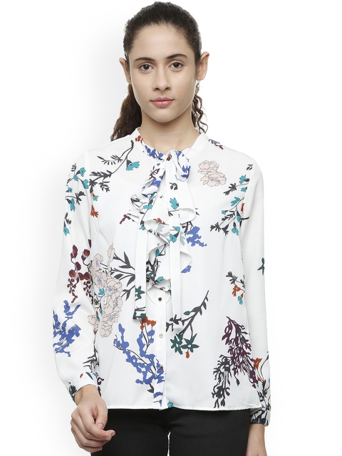 

Van Heusen Women White Printed Top
