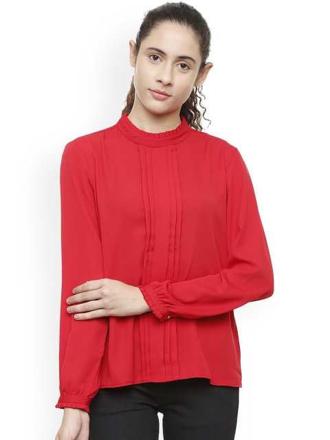 

Van Heusen Woman Women Red Solid Top