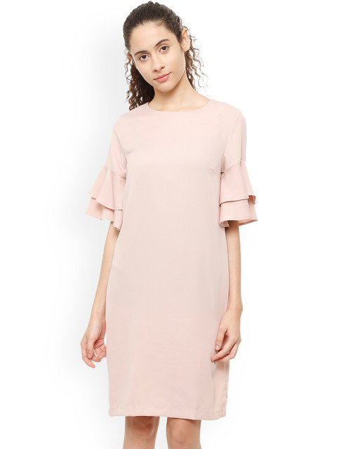 

Van Heusen Woman Women Pink Solid A-Line Dress