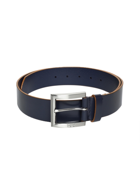 

Levis Men Navy Blue Solid Leather Belt