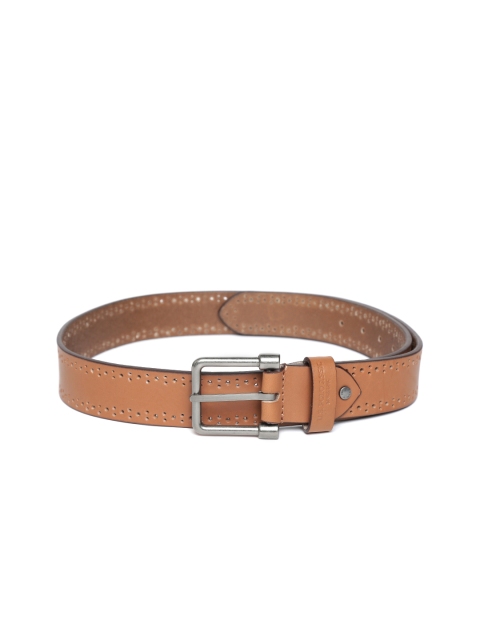 

U.S. Polo Assn. Men Brown Leather Perforated Belt