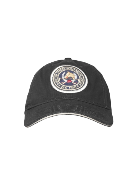 

U.S. Polo Assn. Men Black Solid Baseball Cap