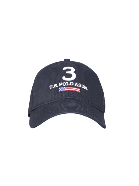 

U.S. Polo Assn. Men Navy Blue Solid Baseball Cap