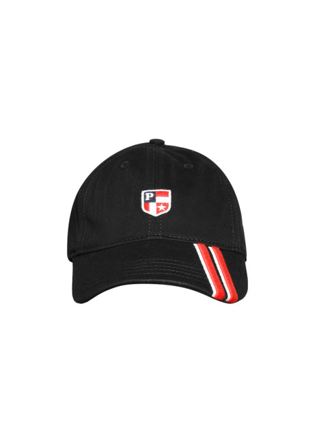 

U.S. Polo Assn. Men Black Embroidered Detail Baseball Cap