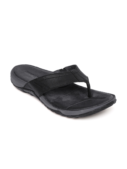 

Merrell Men Black Solid TERRANT POST LTR Thong Flip-Flops