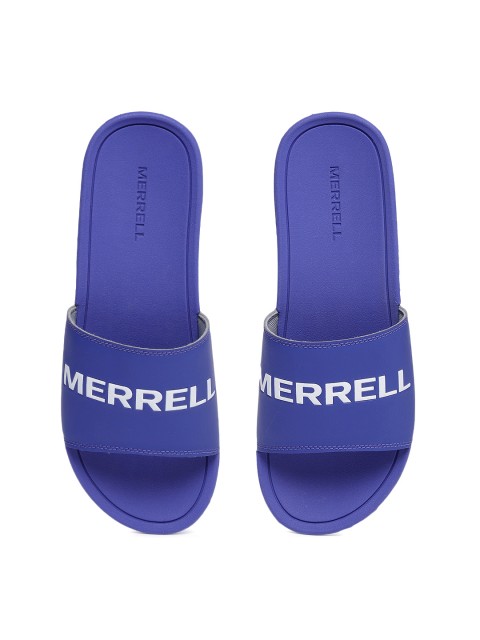 

Merrell Men Blue Printed Sliders