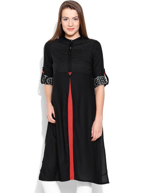 

W Black Kurta