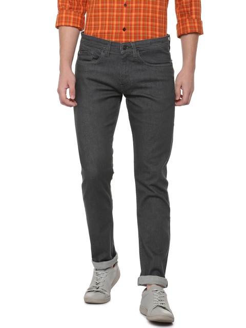 

Allen Solly Sport Men Charcoal Grey Slim Fit Mid-Rise Clean Look Jeans