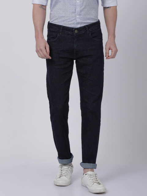 

Crocodile Men Navy Blue Slim Fit Mid-Rise Clean Look Stretchable Jeans