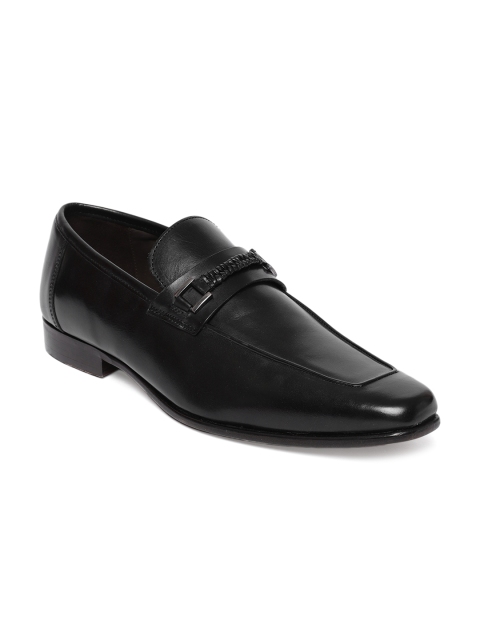 

Tresmode Men Black Formal Leather Loafers