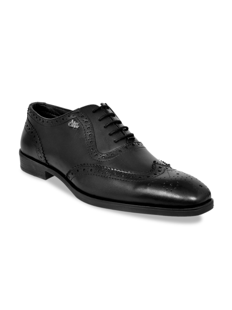 

Allen Cooper Men Black Leather Formal Brogues