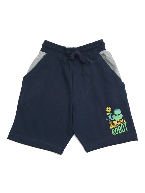 

TINY HUG Boys Blue Striped Regular Fit Regular Shorts
