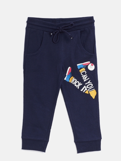 

United Colors of Benetton Boys Navy Solid Track Pants, Navy blue